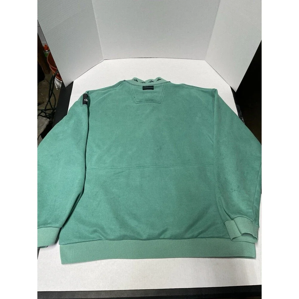 Vintage Adidas Equipment Sweatshirt 1/2 Zip Large Men's 90s Pullover Teal